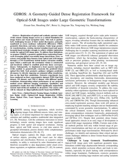 GDROS: A Geometry-Guided Dense Registration Framework for Optical-SAR Images under Large Geometric Transformations
