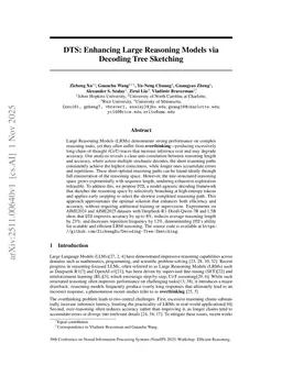 DTS: Enhancing Large Reasoning Models via Decoding Tree Sketching