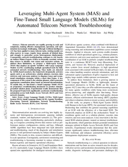 Leveraging Multi-Agent System (MAS) and Fine-Tuned Small Language Models (SLMs) for Automated Telecom Network Troubleshooting