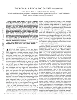 FeNN-DMA: A RISC-V SoC for SNN acceleration