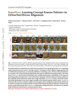 EraseFlow: Learning Concept Erasure Policies via GFlowNet-Driven Alignment