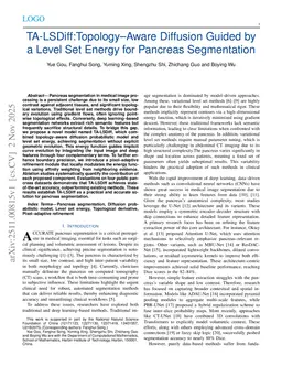 TA-LSDiff:Topology-Aware Diffusion Guided by a Level Set Energy for Pancreas Segmentation