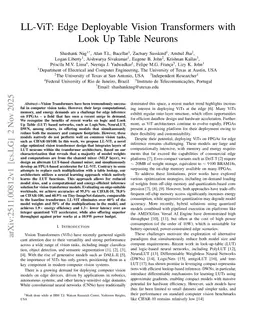 LL-ViT: Edge Deployable Vision Transformers with Look Up Table Neurons
