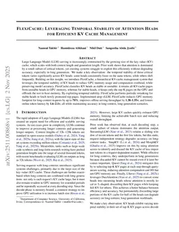 FlexiCache: Leveraging Temporal Stability of Attention Heads for Efficient KV Cache Management