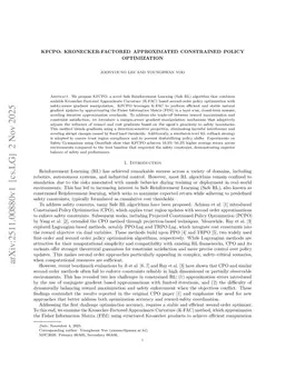 KFCPO: Kronecker-Factored Approximated Constrained Policy Optimization