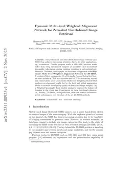 Dynamic Multi-level Weighted Alignment Network for Zero-shot Sketch-based Image Retrieval