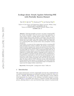 Leakage-abuse Attack Against Substring-SSE with Partially Known Dataset