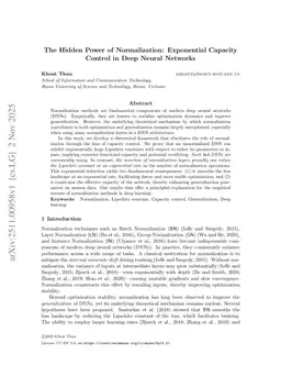 The Hidden Power of Normalization Layers in Neural Networks: Exponential Capacity Control