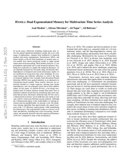 Hydra: Dual Exponentiated Memory for Multivariate Time Series Analysis