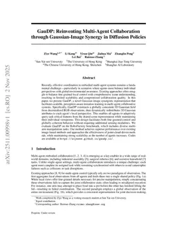 GauDP: Reinventing Multi-Agent Collaboration through Gaussian-Image Synergy in Diffusion Policies