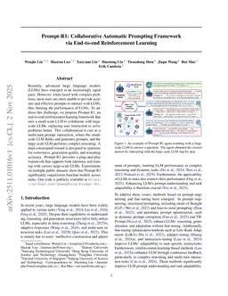 Prompt-R1: Collaborative Automatic Prompting Framework via End-to-end Reinforcement Learning