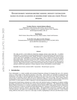 Epanechnikov nonparametric kernel density estimation based feature-learning in respiratory disease chest X-ray images