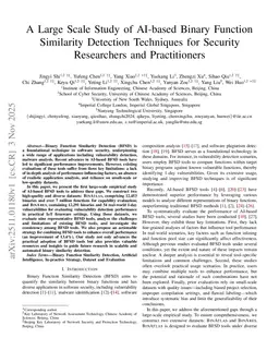 A Large Scale Study of AI-based Binary Function Similarity Detection Techniques for Security Researchers and Practitioners