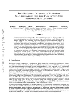 Self-Harmony: Learning to Harmonize Self-Supervision and Self-Play in Test-Time Reinforcement Learning