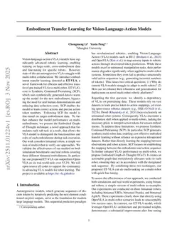 Embodiment Transfer Learning for Vision-Language-Action Models