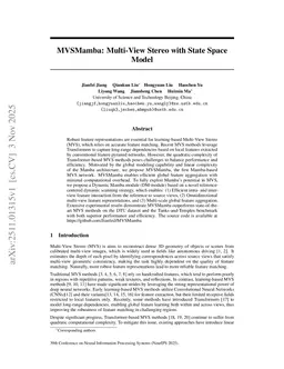 MVSMamba: Multi-View Stereo with State Space Model