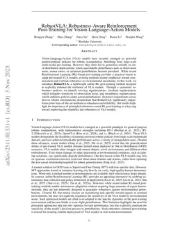 RobustVLA: Robustness-Aware Reinforcement Post-Training for Vision-Language-Action Models
