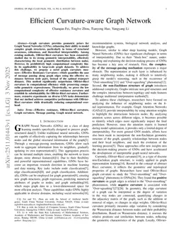 Efficient Curvature-aware Graph Network