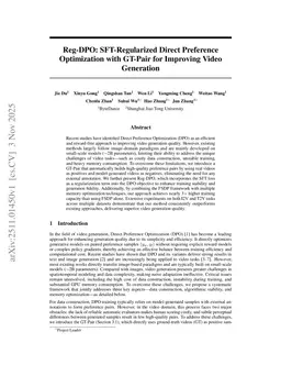 Reg-DPO: SFT-Regularized Direct Preference Optimization with GT-Pair for Improving Video Generation