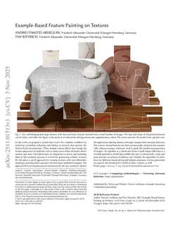 Example-Based Feature Painting on Textures