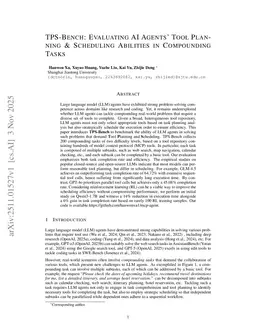 TPS-Bench: Evaluating AI Agents' Tool Planning \& Scheduling Abilities in Compounding Tasks