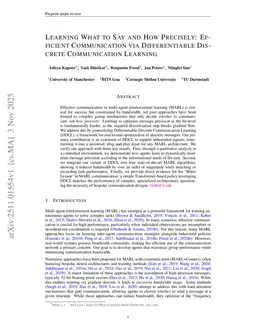 Learning what to say and how precisely: Efficient Communication via Differentiable Discrete Communication Learning