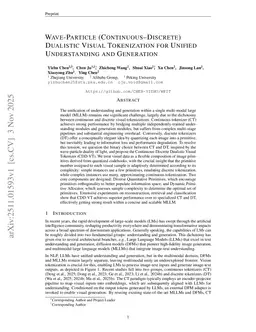 Wave-Particle (Continuous-Discrete) Dualistic Visual Tokenization for Unified Understanding and Generation