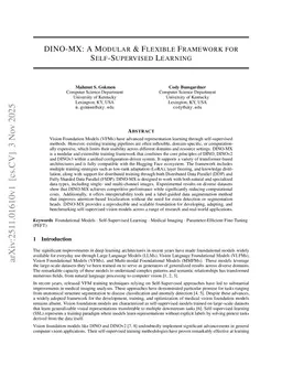 DINO-MX: A Modular & Flexible Framework for Self-Supervised Learning