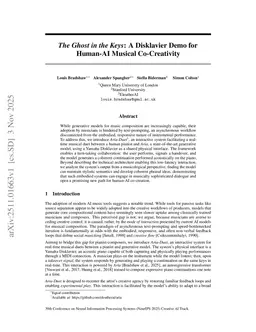 The Ghost in the Keys: A Disklavier Demo for Human-AI Musical Co-Creativity