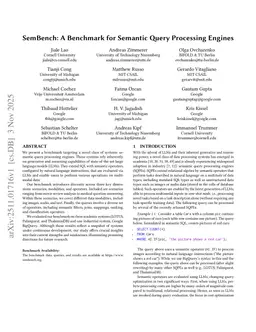 SemBench: A Benchmark for Semantic Query Processing Engines