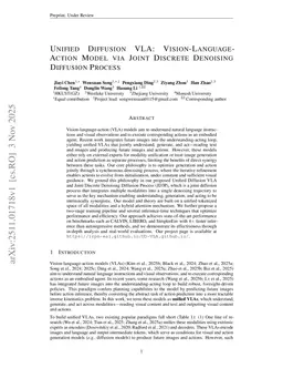 Unified Diffusion VLA: Vision-Language-Action Model via Joint Discrete Denoising Diffusion Process