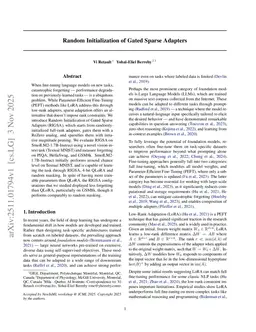 Random Initialization of Gated Sparse Adapters