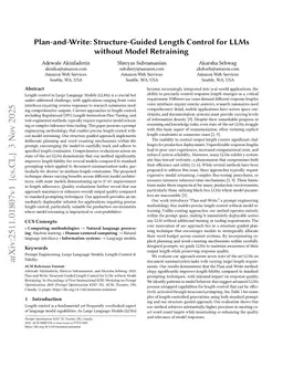Plan-and-Write: Structure-Guided Length Control for LLMs without Model Retraining