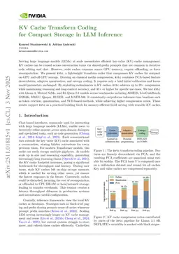 KV Cache Transform Coding for Compact Storage in LLM Inference