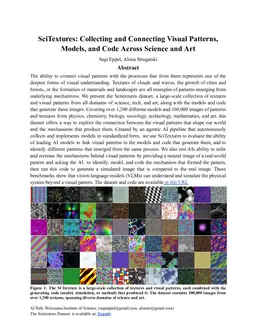SciTextures: Collecting and Connecting Visual Patterns, Models, and Code Across Science and Art