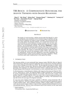 TIR-Bench: A Comprehensive Benchmark for Agentic Thinking-with-Images Reasoning