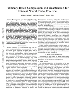 Fibbinary-Based Compression and Quantization for Efficient Neural Radio Receivers