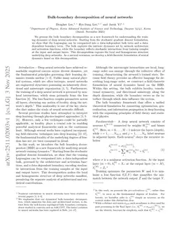 Bulk-boundary decomposition of neural networks