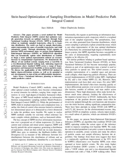 Stein-based Optimization of Sampling Distributions in Model Predictive Path Integral Control