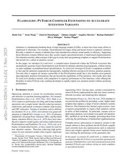 Flashlight: PyTorch Compiler Extensions to Accelerate Attention Variants