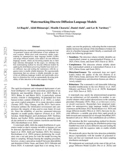 Watermarking Discrete Diffusion Language Models