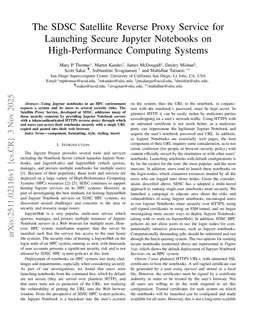 The SDSC Satellite Reverse Proxy Service for Launching Secure Jupyter Notebooks on High-Performance Computing Systems
