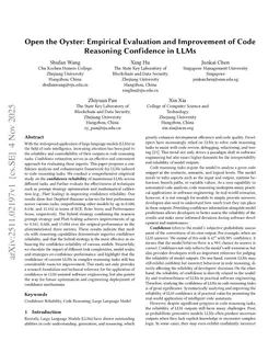 Open the Oyster: Empirical Evaluation and Improvement of Code Reasoning Confidence in LLMs