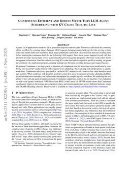 Continuum: Efficient and Robust Multi-Turn LLM Agent Scheduling with KV Cache Time-to-Live