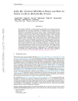 SAIL-RL: Guiding MLLMs in When and How to Think via Dual-Reward RL Tuning