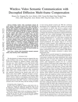 Wireless Video Semantic Communication with Decoupled Diffusion Multi-frame Compensation