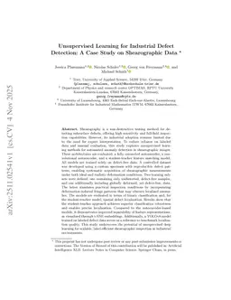Unsupervised Learning for Industrial Defect Detection: A Case Study on Shearographic Data