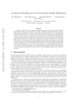 Verifying LLM Inference to Detect Model Weight Exfiltration