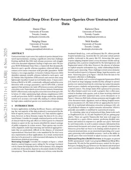 Relational Deep Dive: Error-Aware Queries Over Unstructured Data