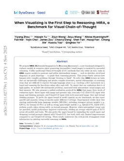 When Visualizing is the First Step to Reasoning: MIRA, a Benchmark for Visual Chain-of-Thought